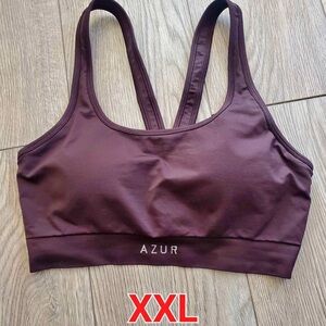 Azur Women's Brown Sports Bra